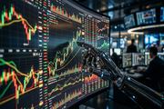 KI-Analyse von Börsencharts auf Bildschirm